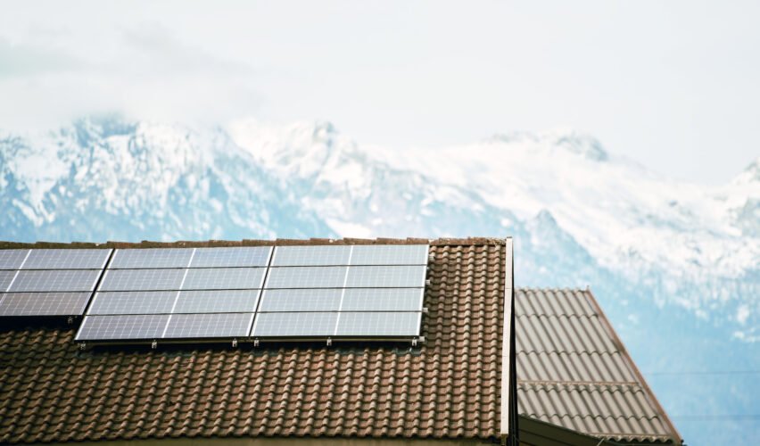 Solar Panels Crown Alpine Home with Energy